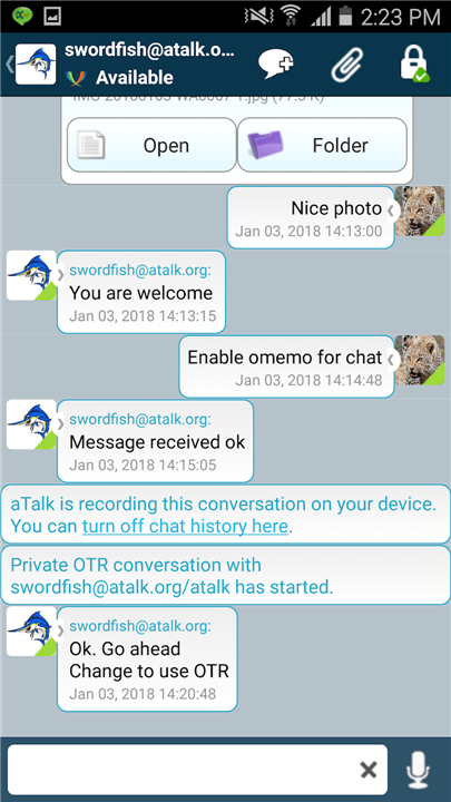 aTalk (Jabber / XMPP) screenshot5