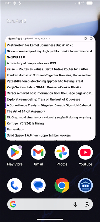 HomeFeed - RSS Widget screenshot4