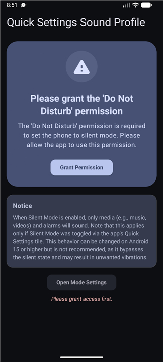 Quick Settings Sound Profile screenshot4