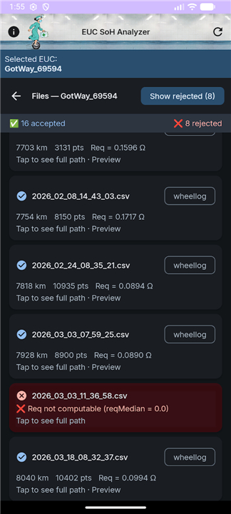 EUC SoH Analyzer screenshot8