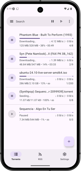 LibreTorrent screenshot1