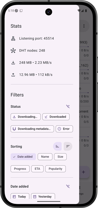LibreTorrent screenshot8