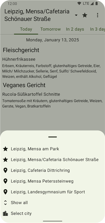 OpenMensa screenshot2