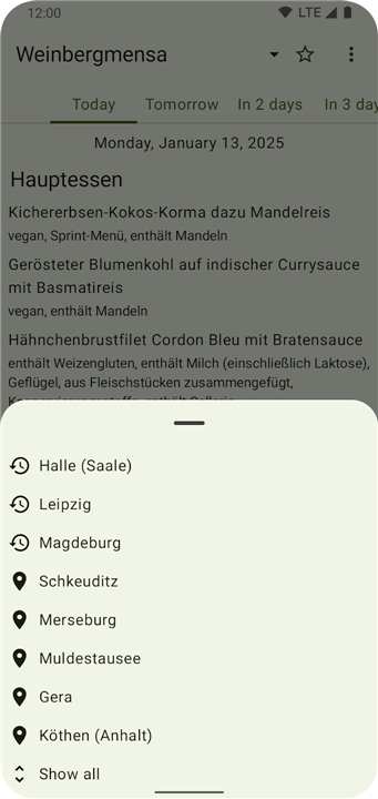 OpenMensa screenshot3