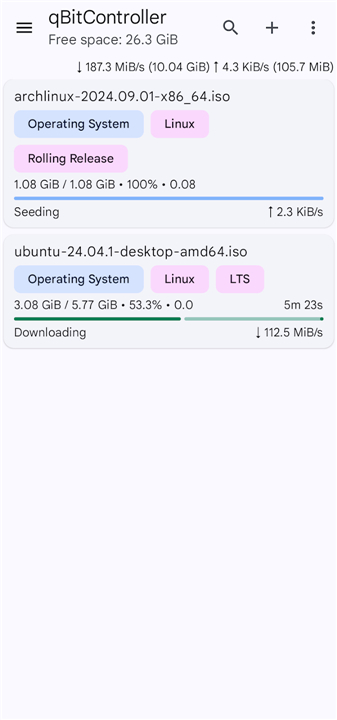 qBitController screenshot2