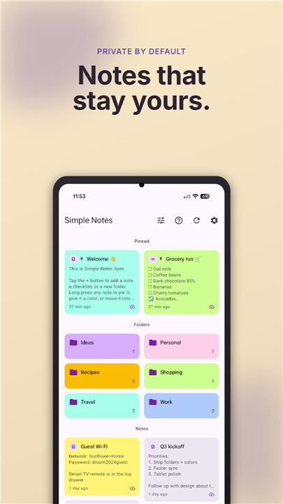 Simple Notes Sync screenshot1