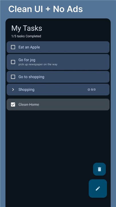 Tidy: Tasks and Routine screenshot1