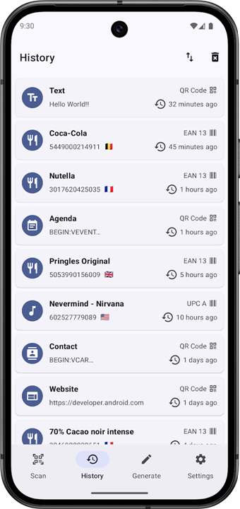 Scanner: QR Code and Products screenshot3