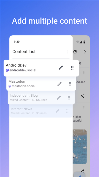 Fread - Mastodon Bluesky RSS screenshot2