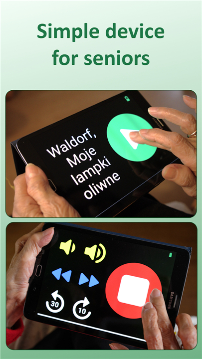 Homer Audio Player for Seniors screenshot1