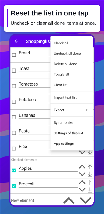 OpenSyncedLists screenshot4