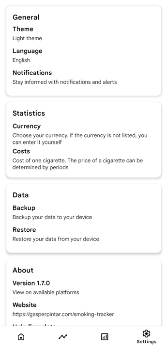 Smoking Tracker screenshot3