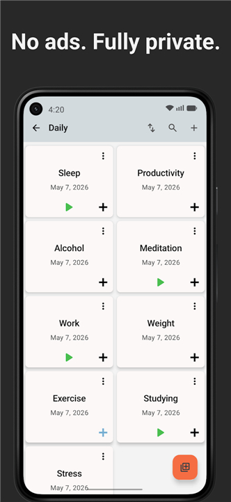 Track & Graph: Habit Tracker screenshot1