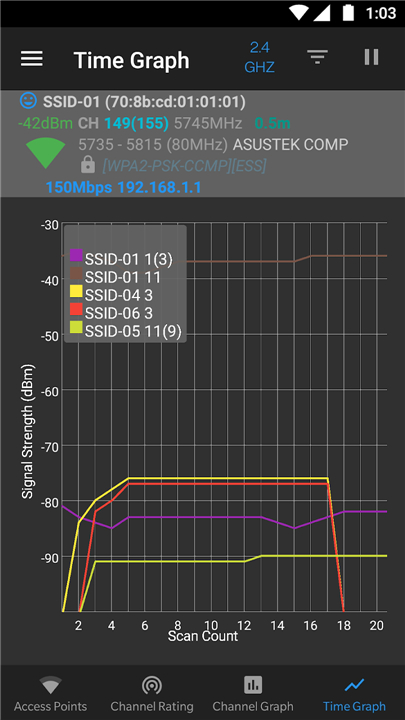 WiFi Analyzer (open-source) screenshot5