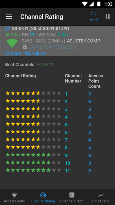 WiFi Analyzer (open-source) screenshot3