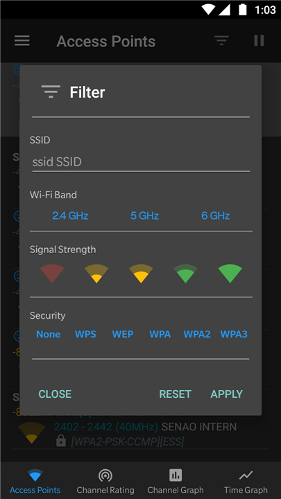 WiFi Analyzer (open-source) screenshot7