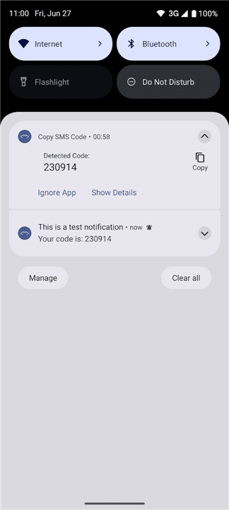 Copy SMS Code - OTP Helper screenshot3
