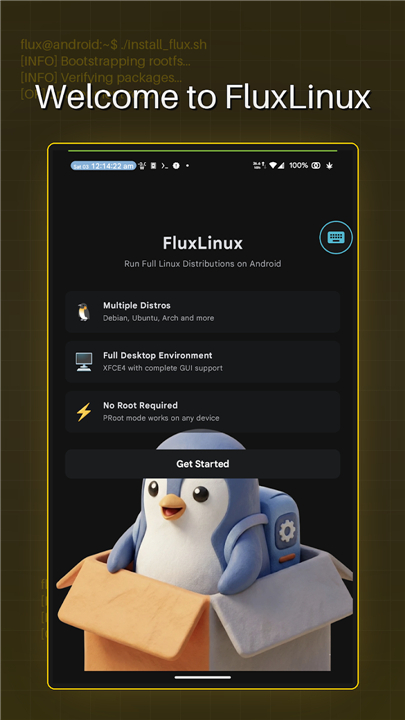 Fluxlinux Pro - Linux Android screenshot1