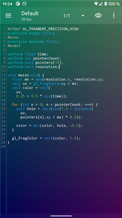 Shader Editor screenshot1