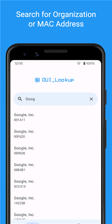 OUI Lookup and Database screenshot1