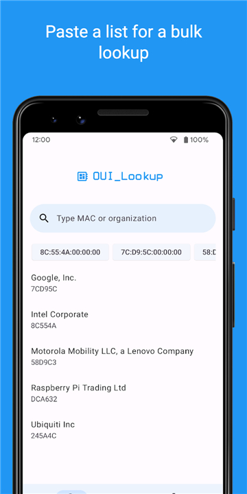 OUI Lookup and Database screenshot3