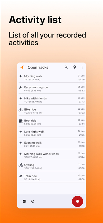 OpenTracks screenshot4