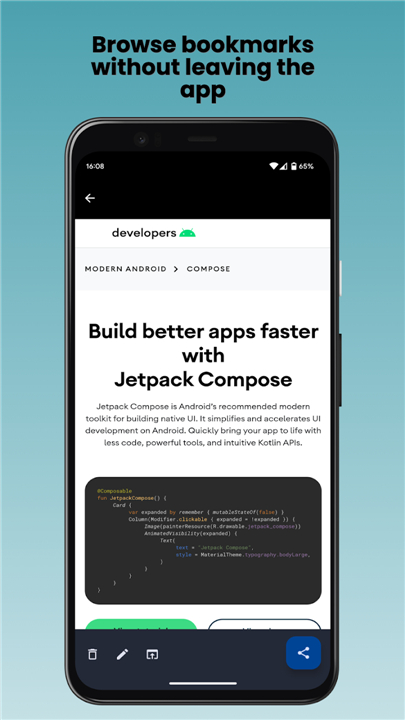 Pinkt for Bookmarking screenshot2