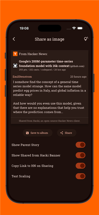 Hacki for Hacker News screenshot4
