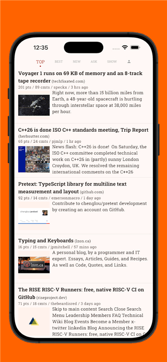 Hacki for Hacker News screenshot6