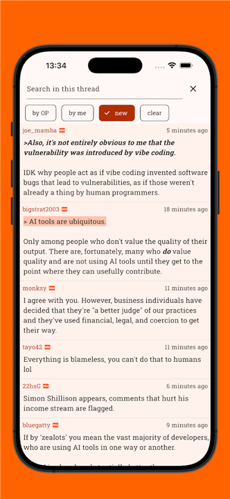 Hacki for Hacker News screenshot8