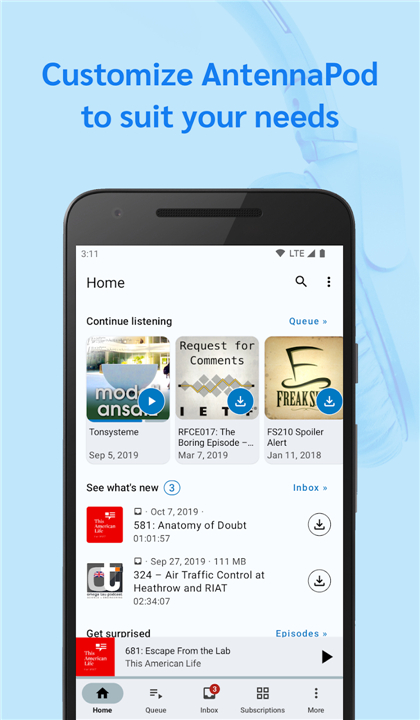 AntennaPod - Podcast Player screenshot1