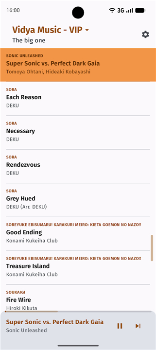 Vidya Music: Aersia VIP Player screenshot1