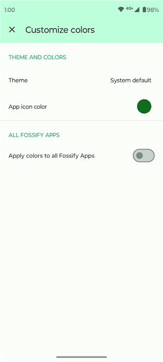Fossify Thank You screenshot3