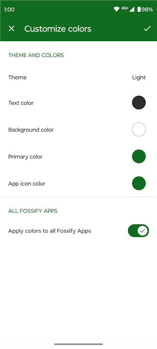 Fossify Thank You screenshot4