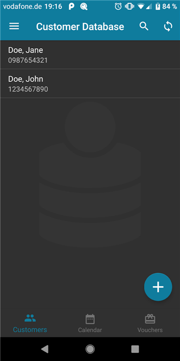 Customer Database screenshot2