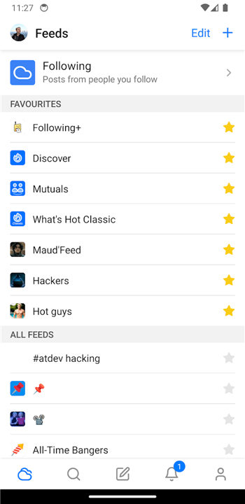 Graysky, a Bluesky client screenshot1