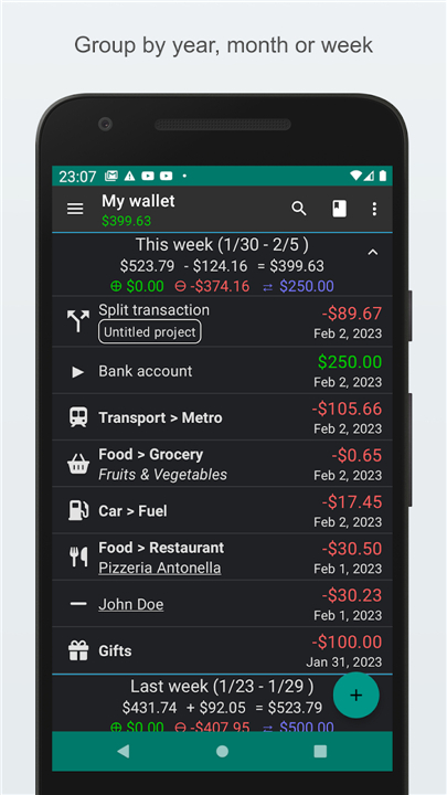 My Expenses screenshot1