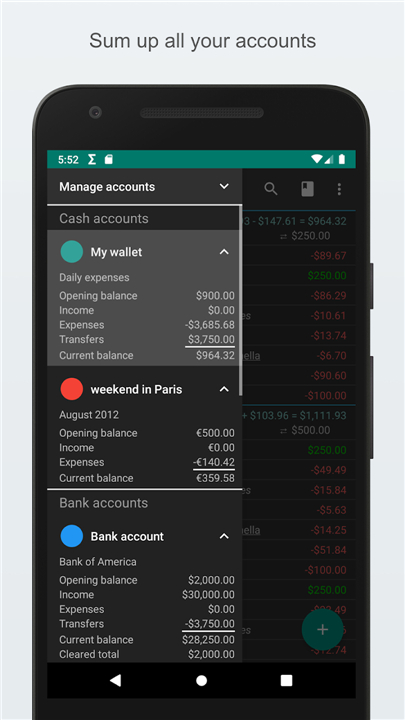 My Expenses screenshot2