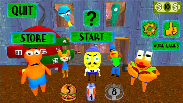Sponge Neighbor Escape 3D screenshot5