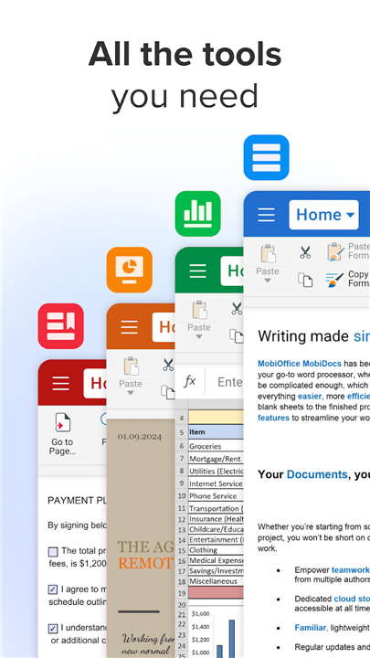 MobiOffice: Word, Sheets, PDF screenshot2
