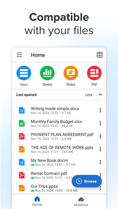 MobiOffice: Word, Sheets, PDF screenshot7