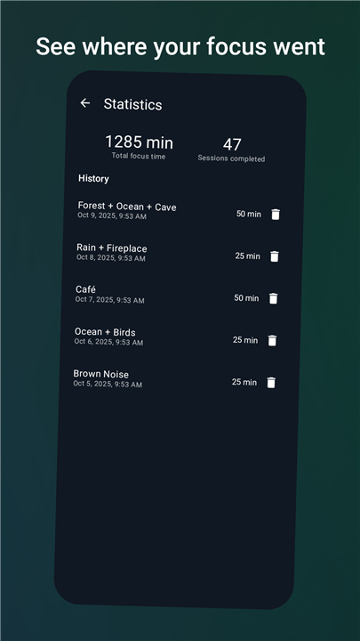 Ambio: Focus Timer & Sounds screenshot4