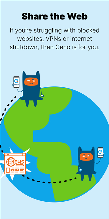 Ceno Browser: Share the Web screenshot1