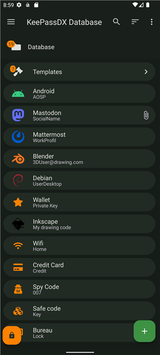 KeePassDX Passkey Vault screenshot4