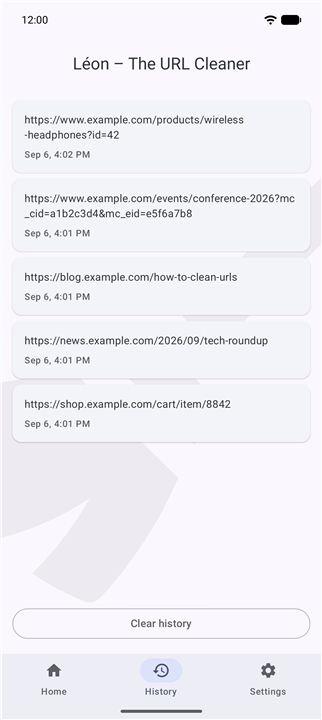 Léon – The URL Cleaner screenshot3