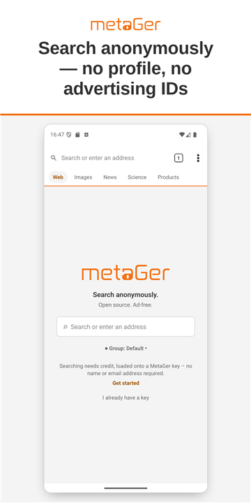 MetaGer: Search & Browser screenshot1