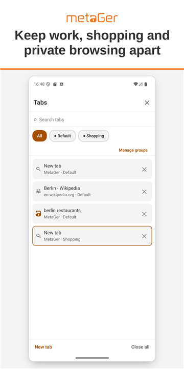 MetaGer: Search & Browser screenshot2