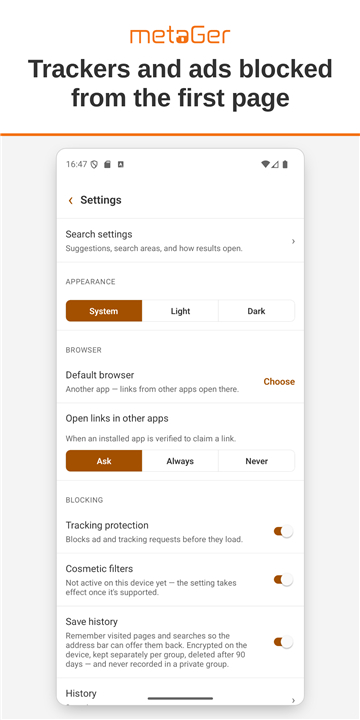 MetaGer: Search & Browser screenshot5