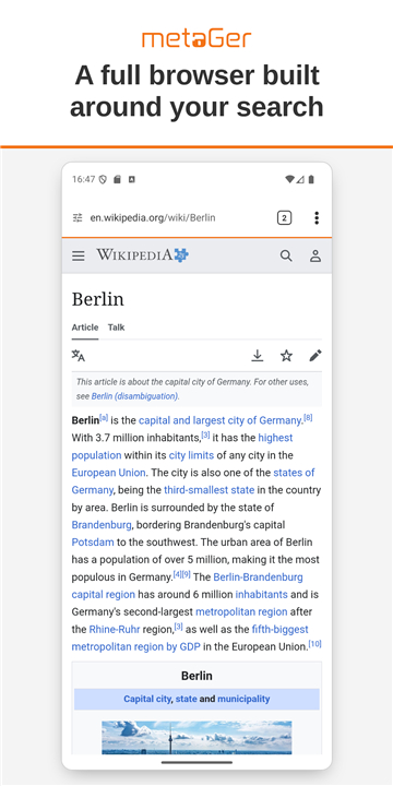 MetaGer: Search & Browser screenshot4